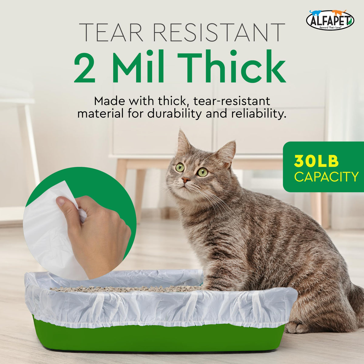 Heavy Duty 52 Pack Litter Box Liners H300