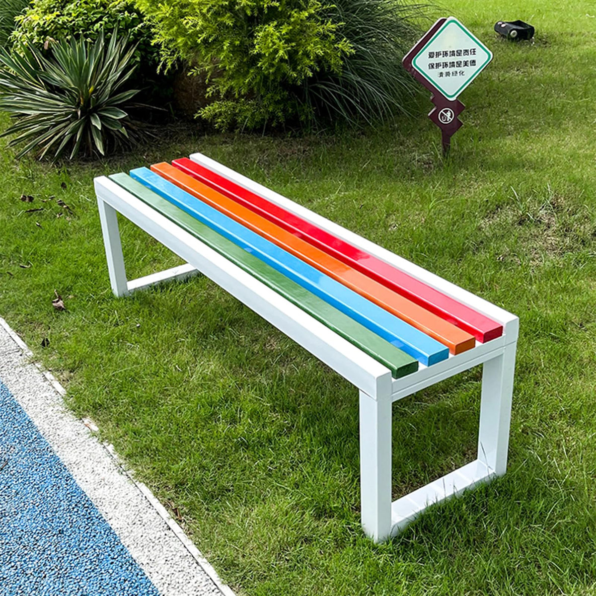 Cast Iron Outdoor Bench Carbonized Finish 150x40x45cm R4919