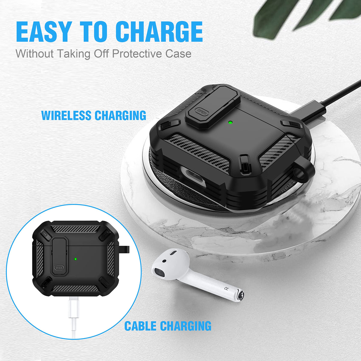 Black Magnetic AirPods 3 Case B11548