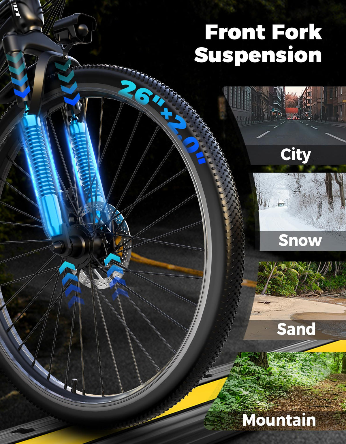 350W 7-Speed Electric Bike H286046