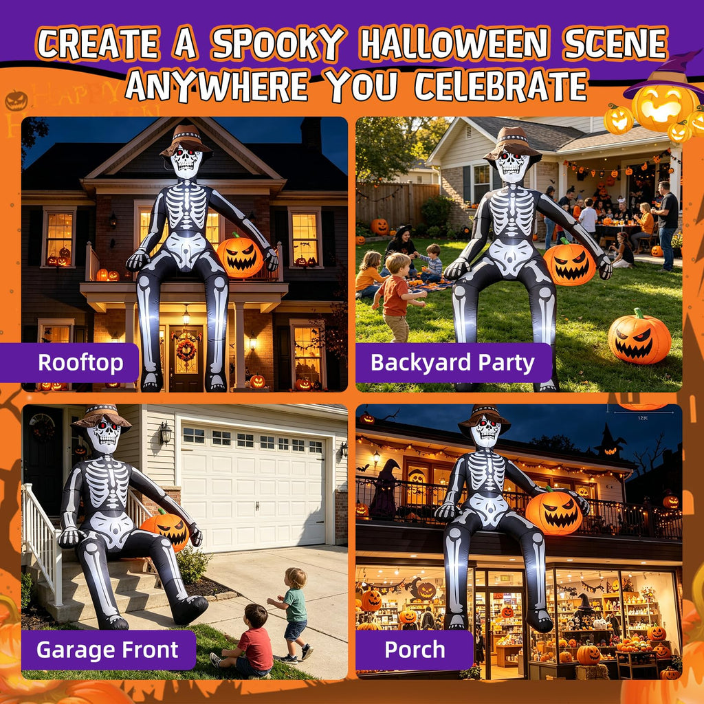 10FT Halloween Inflatable Skeleton Z8883