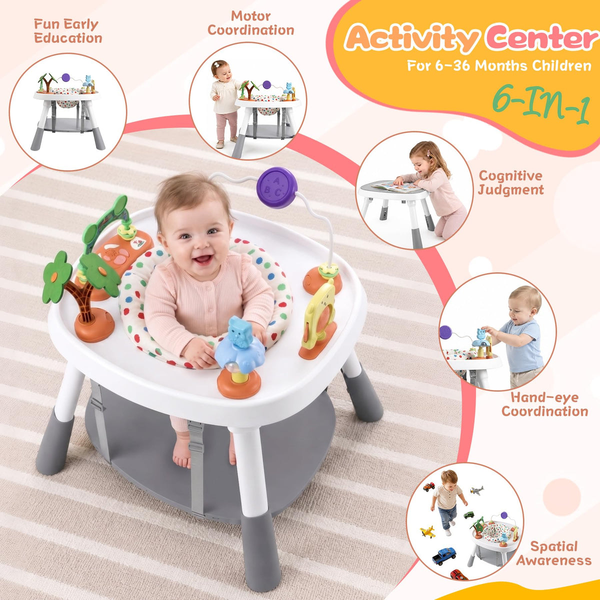 6-in-1 Baby Activity Center W3209