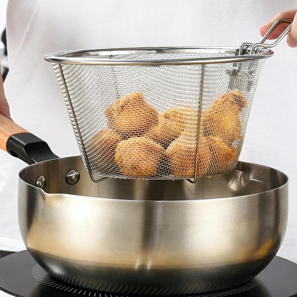 7 inch Stainless Steel Deep Fryer Basket G9508