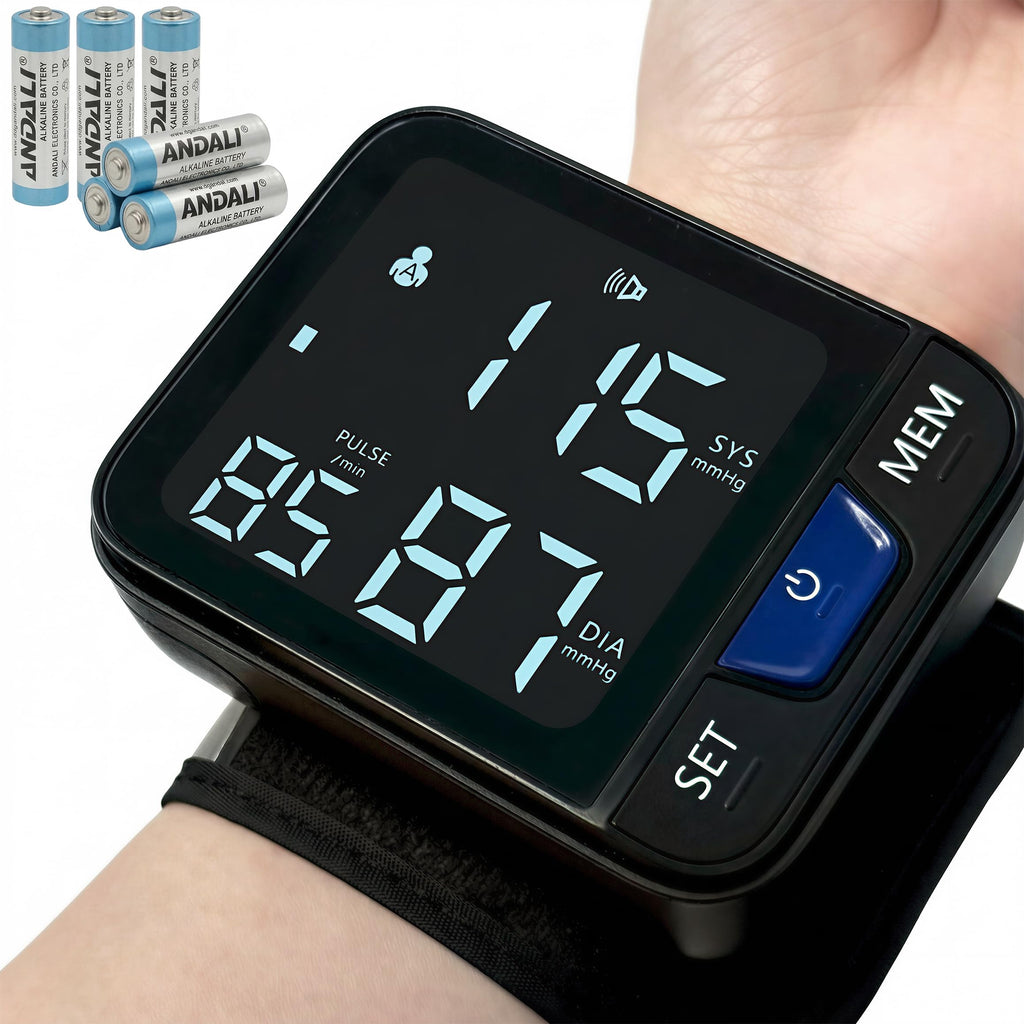 Wrist Blood Pressure Monitor with Voice Broadcast, 240 Memory for 2 Users W21465