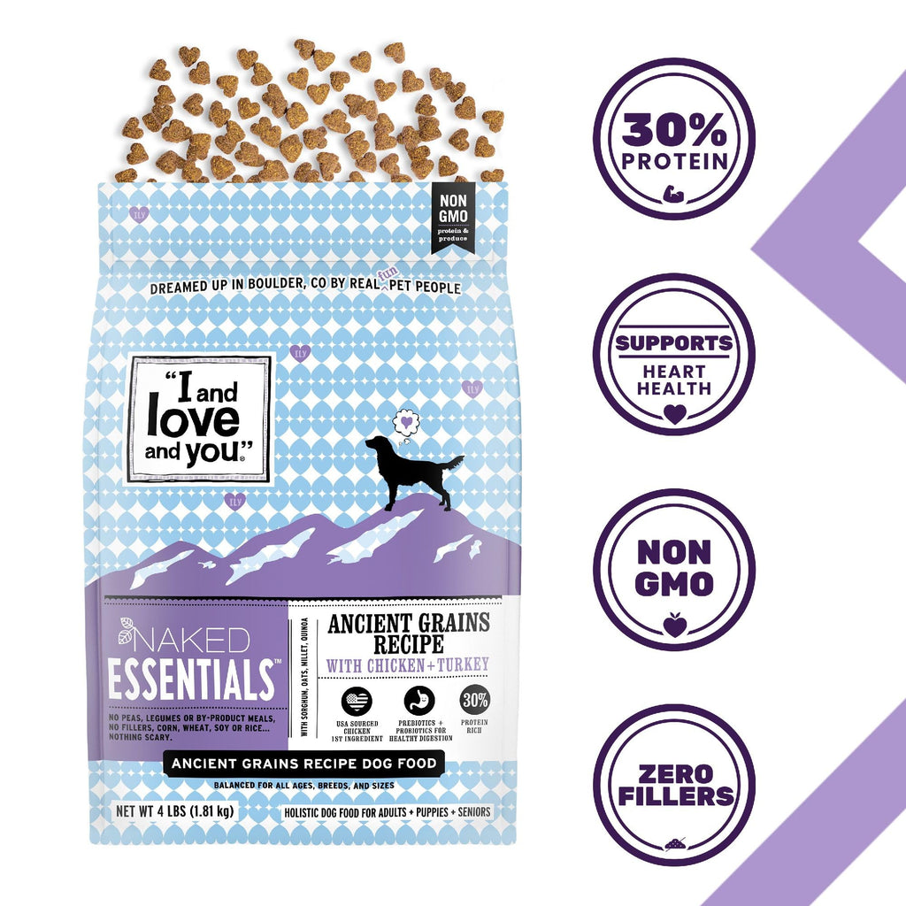 Ancient Grains Dry Dog Food Chicken Turkey 23lb Bag H8242