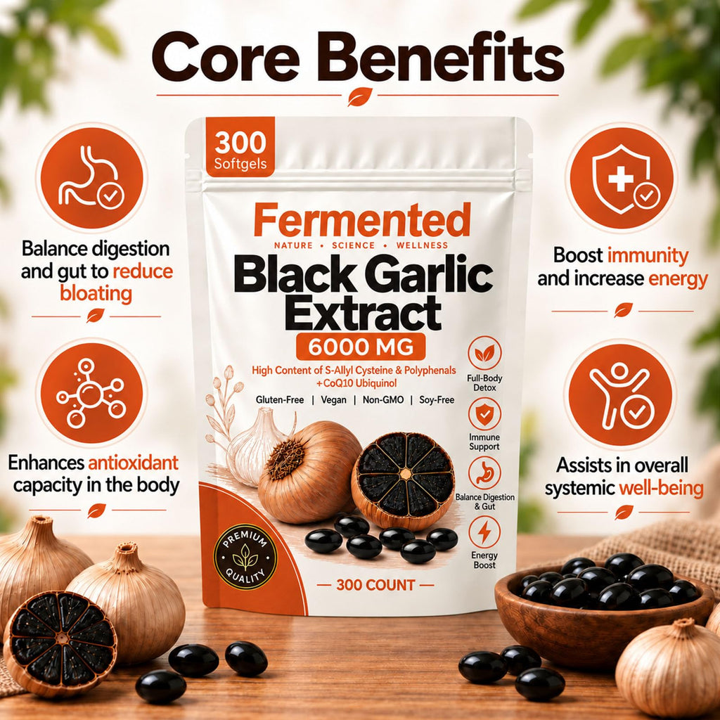 Black Garlic Extract 300 Softgels H820