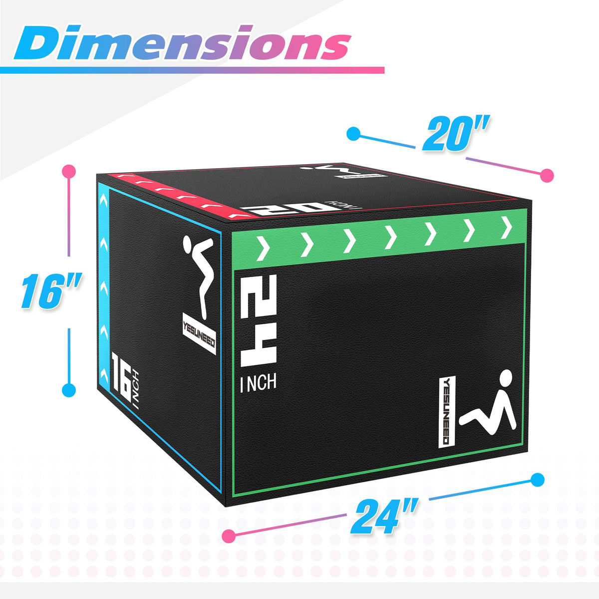 3 in 1 High Density Foam Plyo Box D636101
