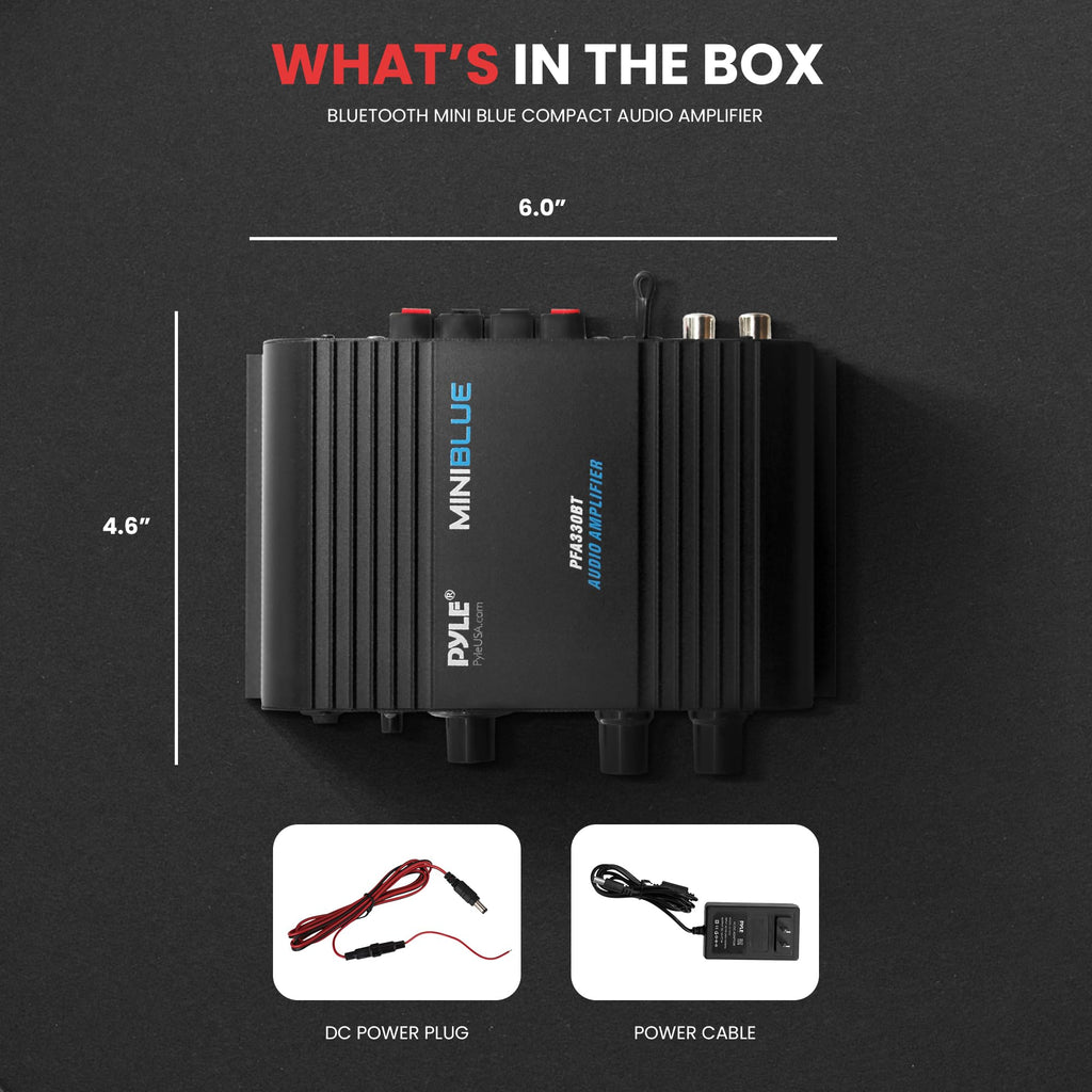 90W Dual Channel Mini Portable Power Stereo Sound Receiver I19830