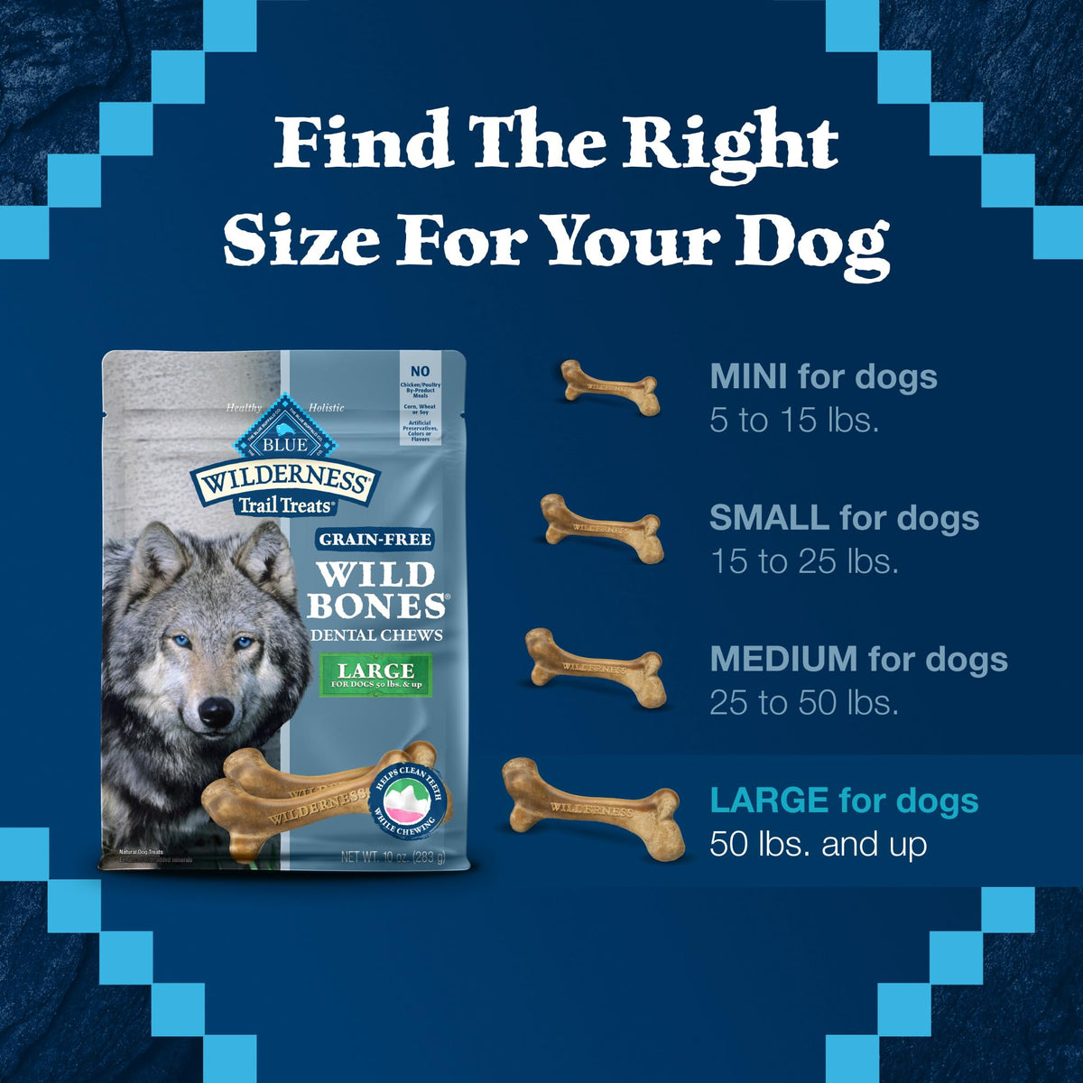 Grain-Free Large Dog Dental Chews D345776
