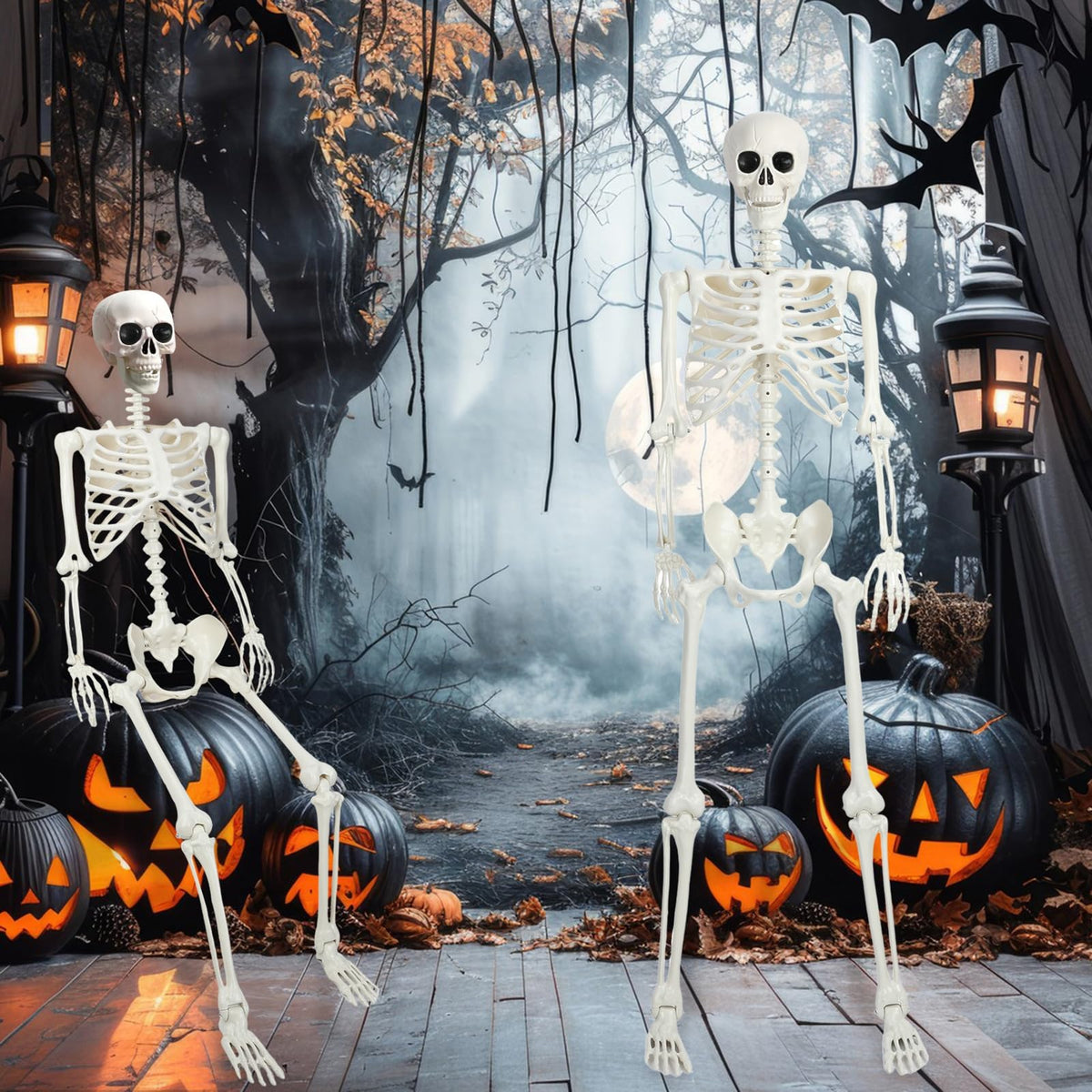 5.4Ft/165cm Life Size Skeleton with Movable Joints G247