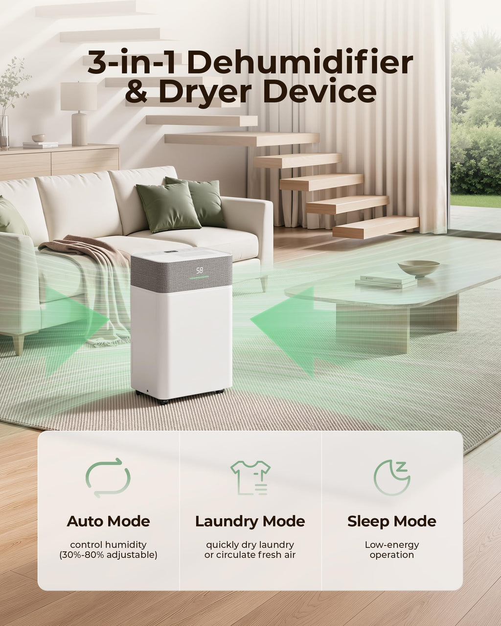 50 Pint Dehumidifier with Drain Hose N890344