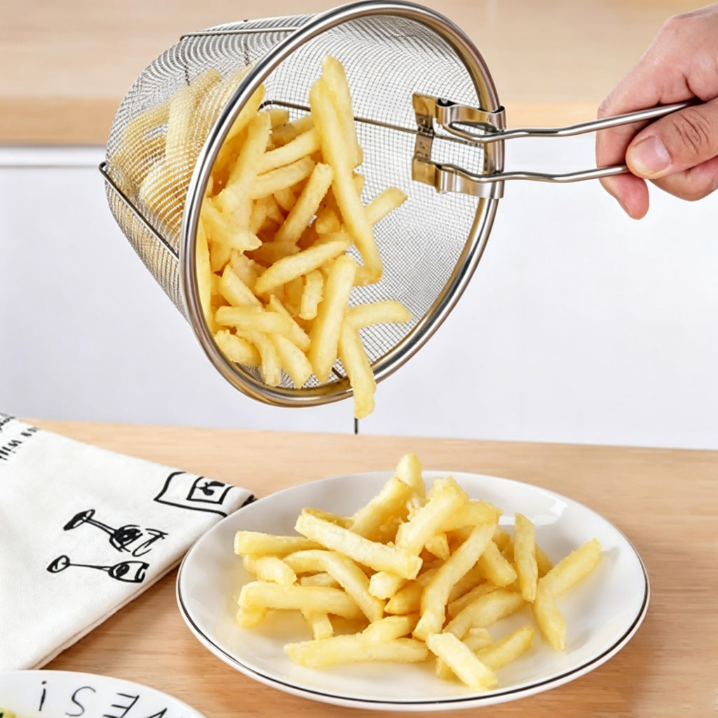 7 inch Stainless Steel Deep Fryer Basket G9508