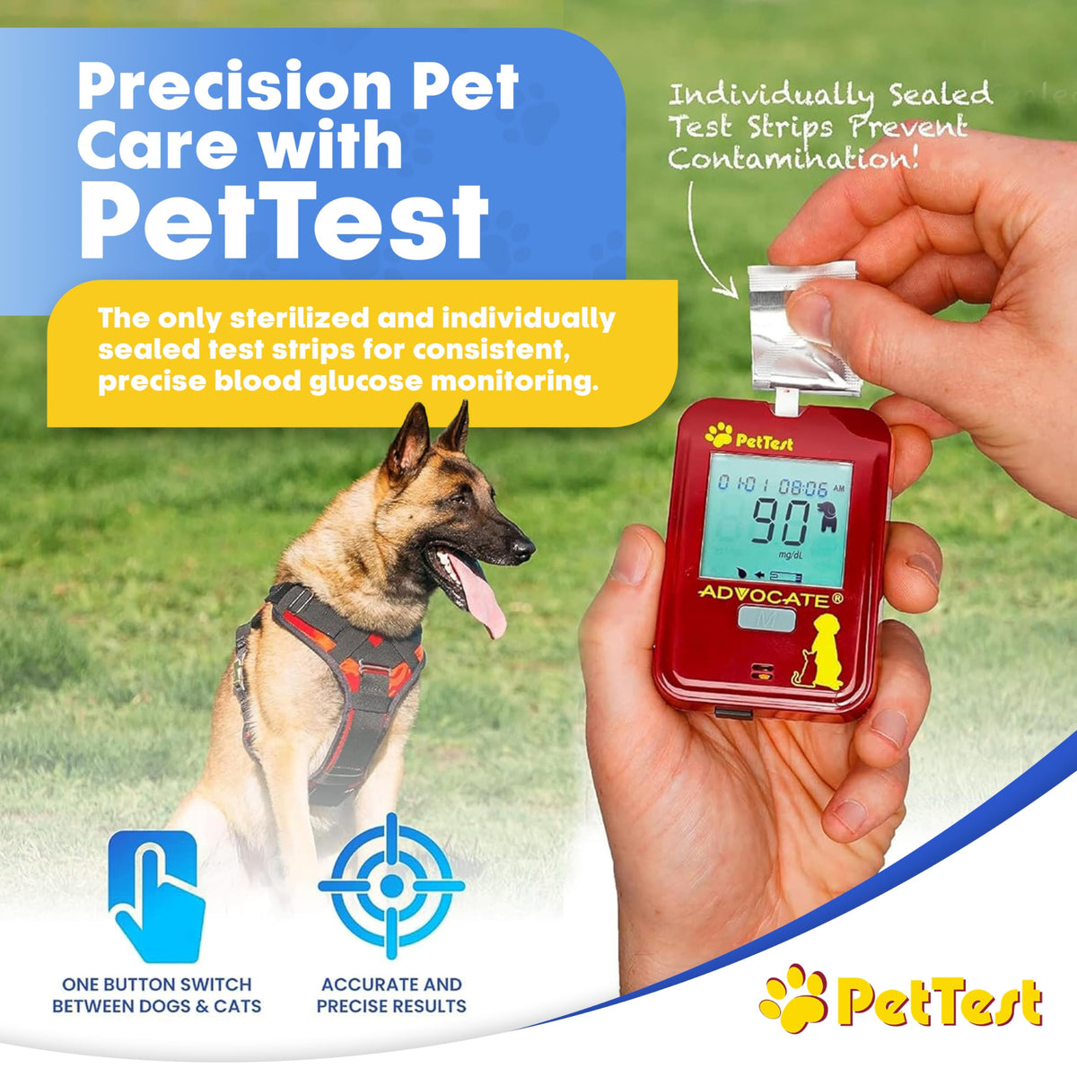 Blood Glucose 50 Test Strips for Dogs & Cats B306096