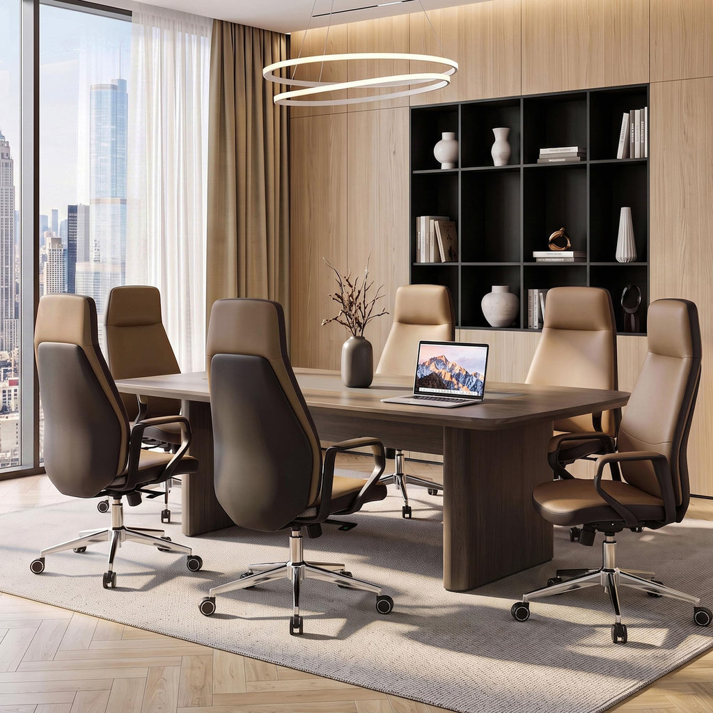 Brown Leather Executive Office Chair P9990