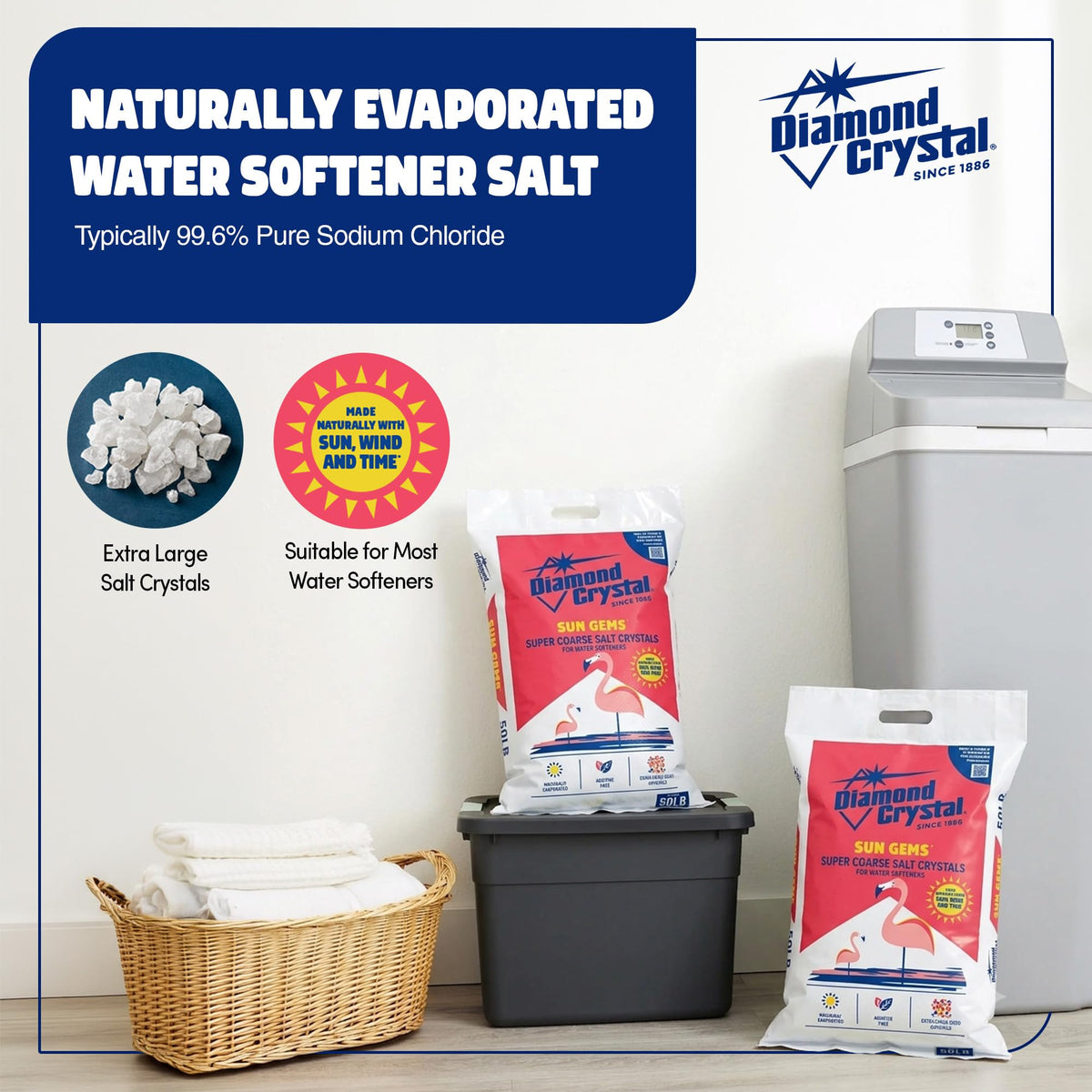 3 Pack Super Coarse Water Softener Salt, 40 Pounds V6940