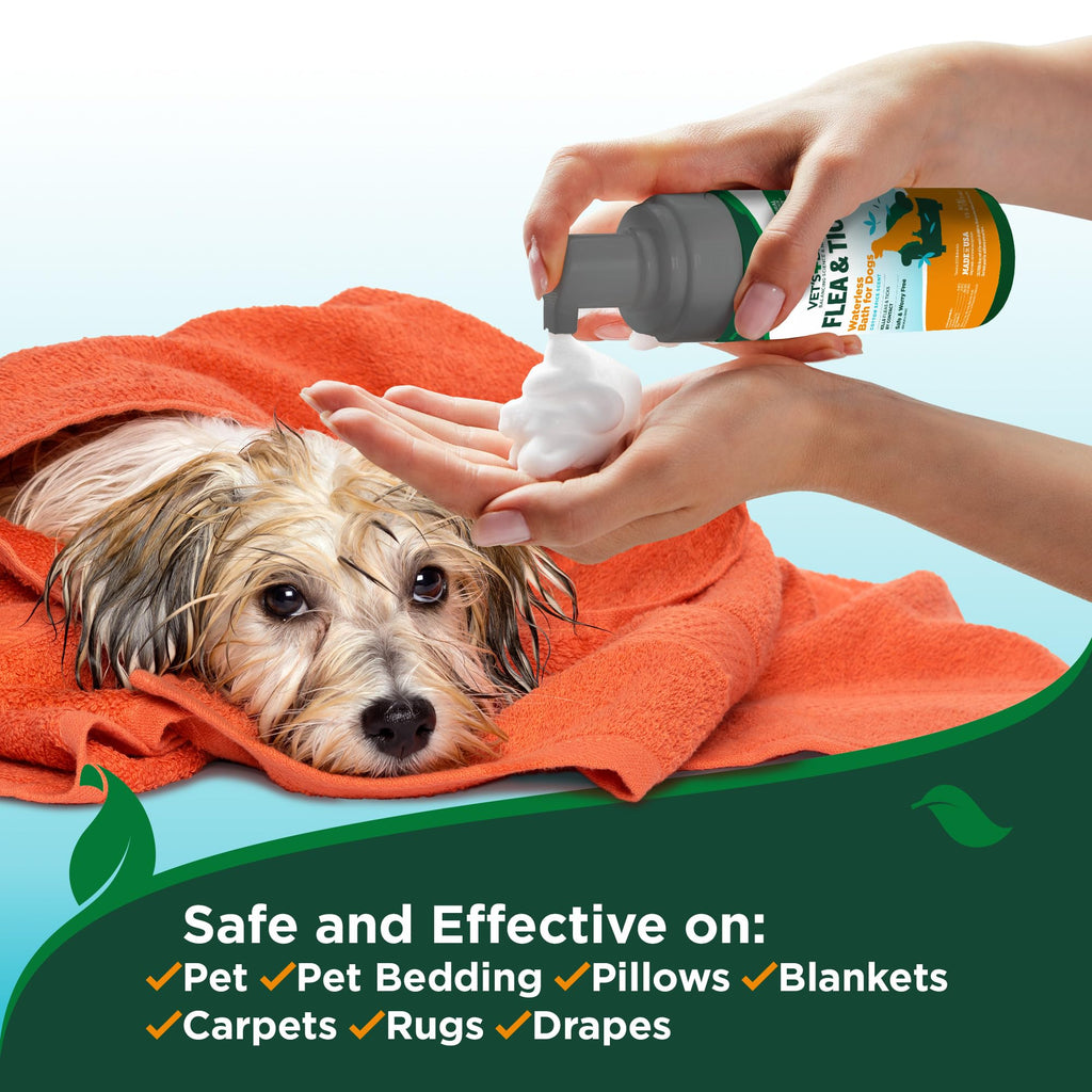 Waterless Flea & Tick Bath for Dogs 8 oz H68347