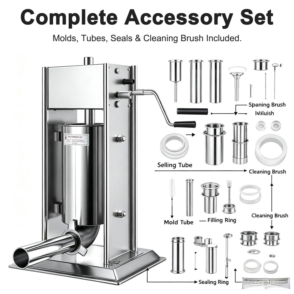 Vertical Manual Churro Extruder with 6-Shape Nozzle Kit T2551