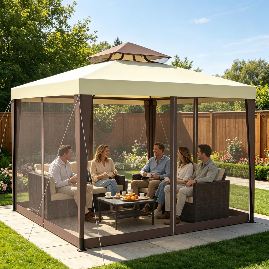10×10 Outdoor Gazebo Canopy Tent R333