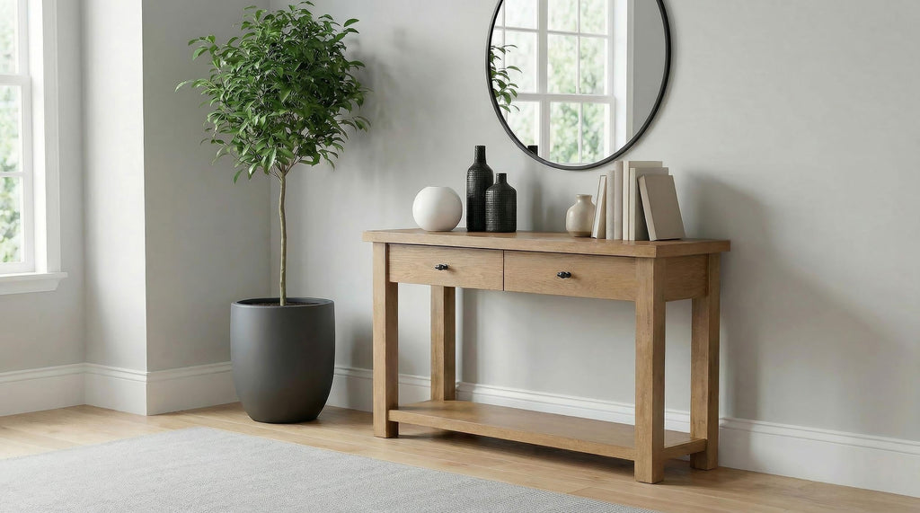 Golden Oak Console Table S3177