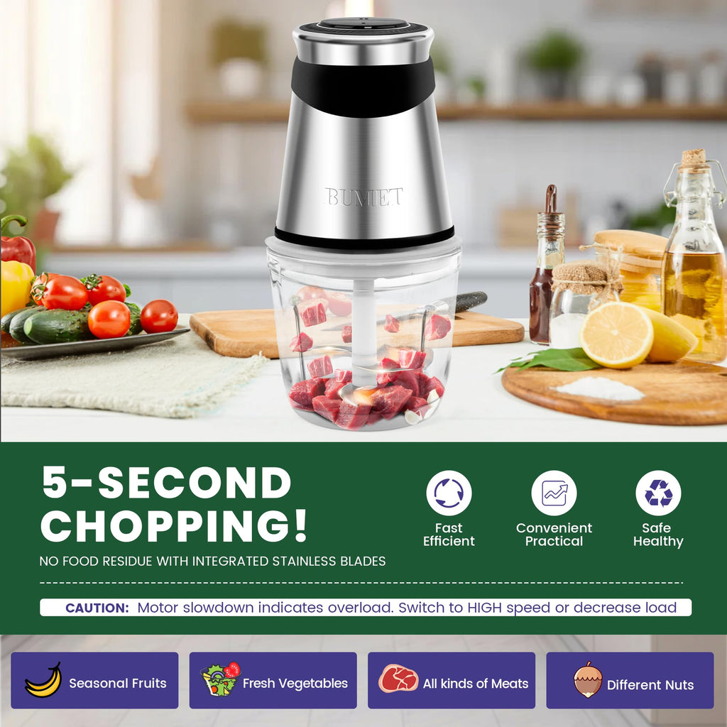 500W Mini Chopper 2.5-Cup Glass Bowl C4854