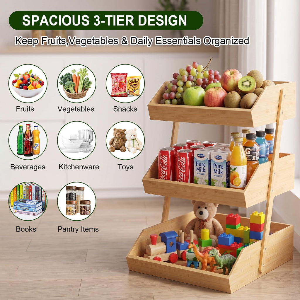 3 Tier Bamboo Fruit Basket P753569