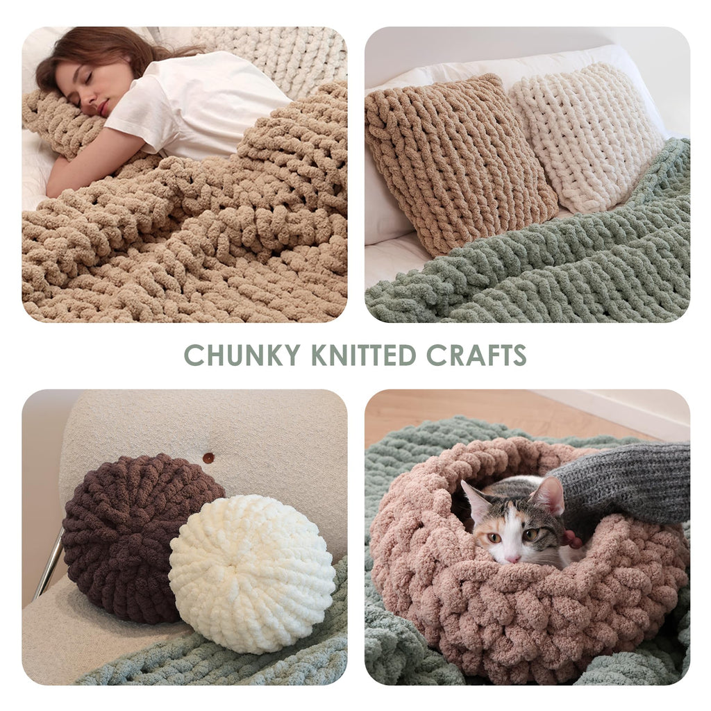 Chunky Chenille Yarn 9 Jumbo Pack Z20117