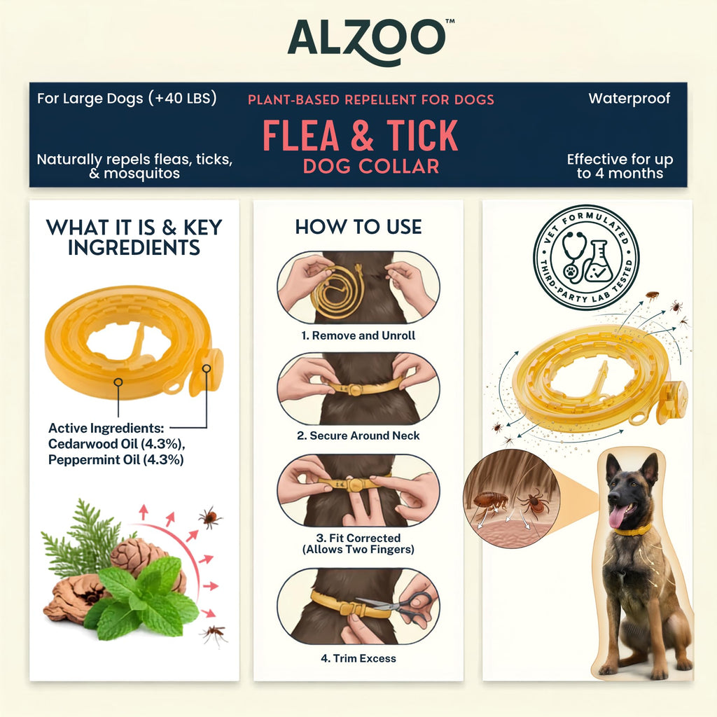 Plant Based Flea & Tick Dog Collar J1307