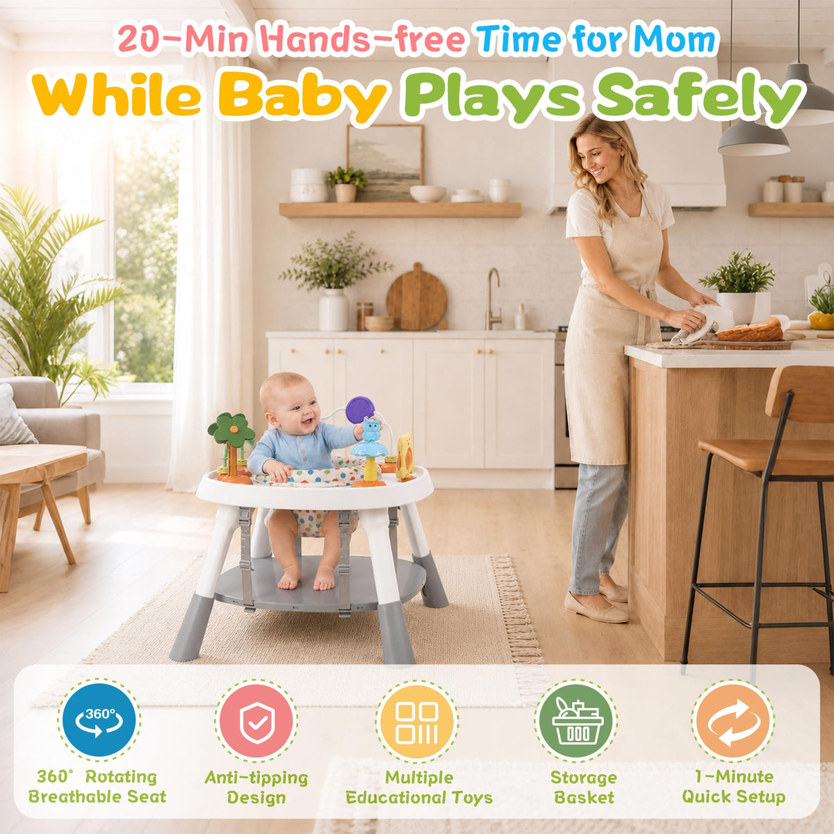 6-in-1 Baby Activity Center W3209