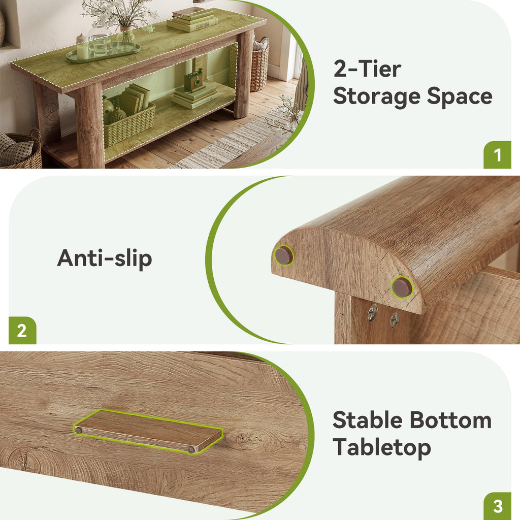 65 Inch Rustic Brown TV Stand B959