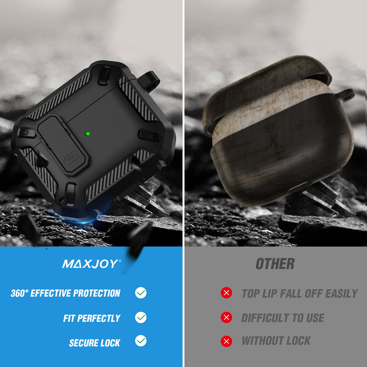 Black Magnetic AirPods 3 Case B11548