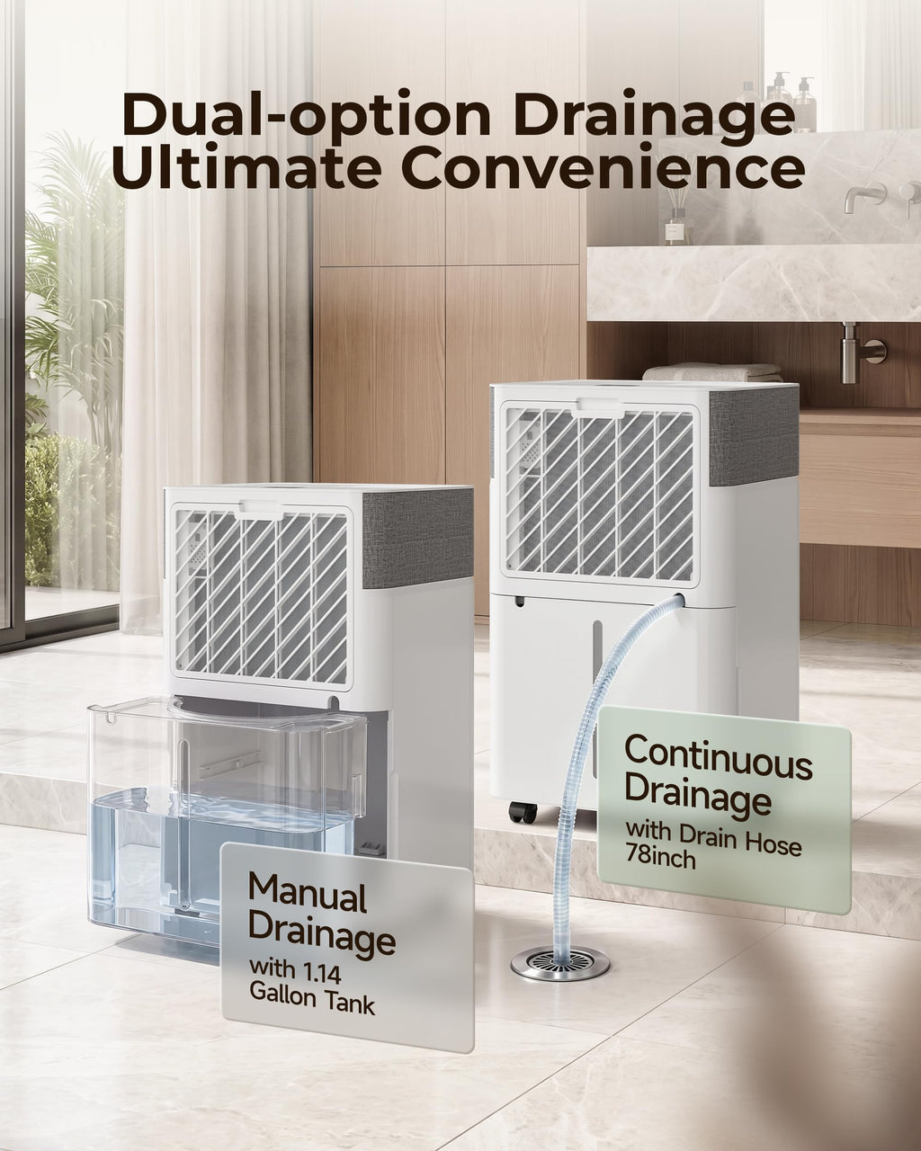 50 Pint Dehumidifier with Drain Hose N890344