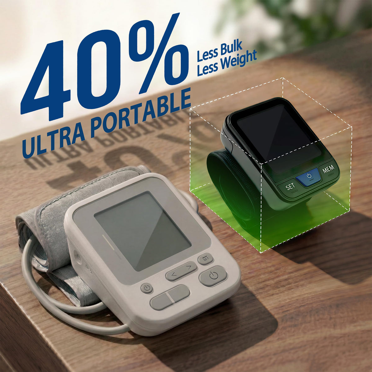 Wrist Blood Pressure Monitor with Voice Broadcast, 240 Memory for 2 Users W21465