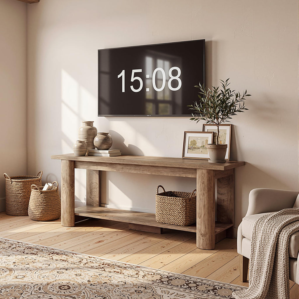 65 Inch Rustic Brown TV Stand B959