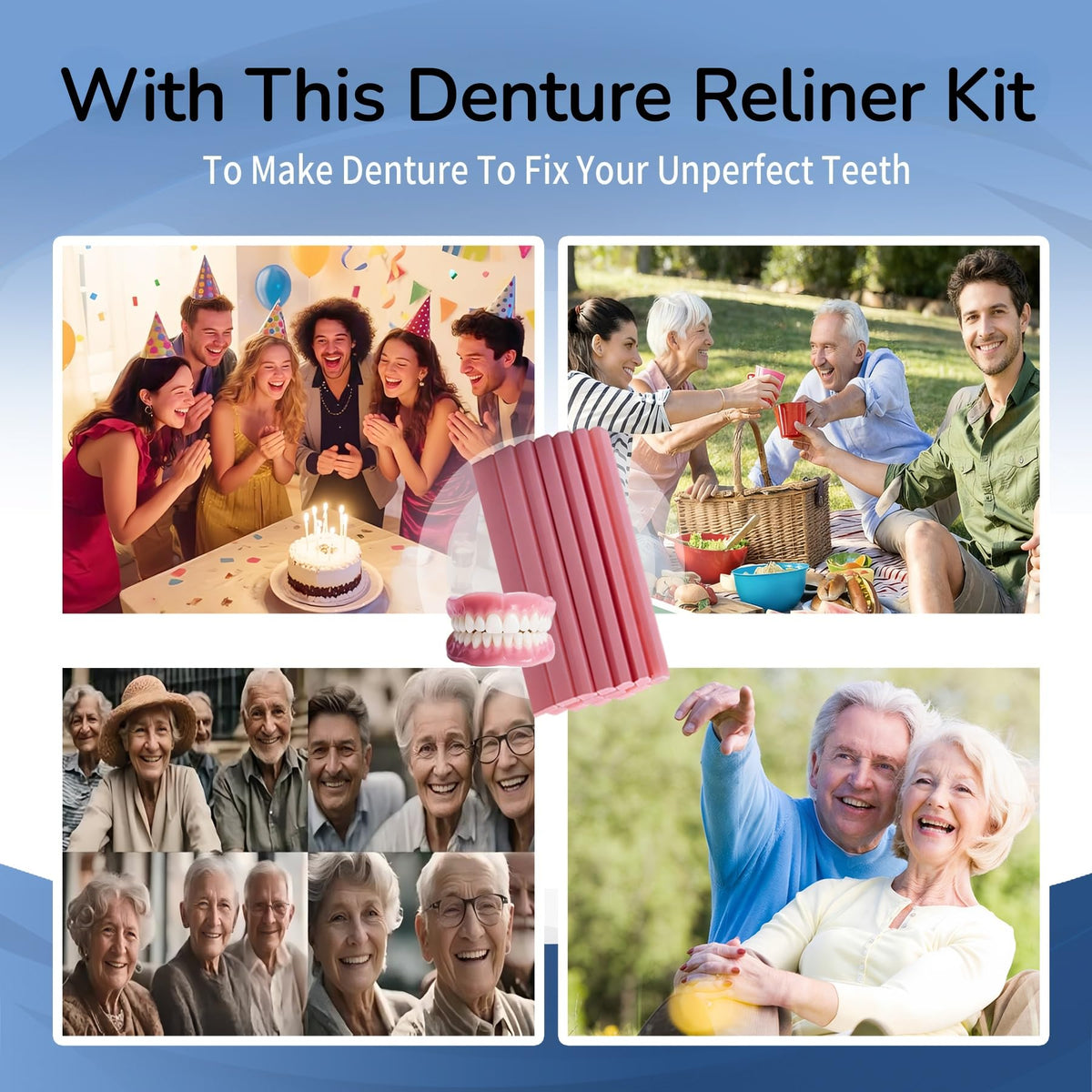 Boil & Fit Denture Reliner Kit for Full or Partial Denture Y5371