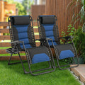 Oversized Zero Gravity Chair 2 Pack Black Blue N262666
