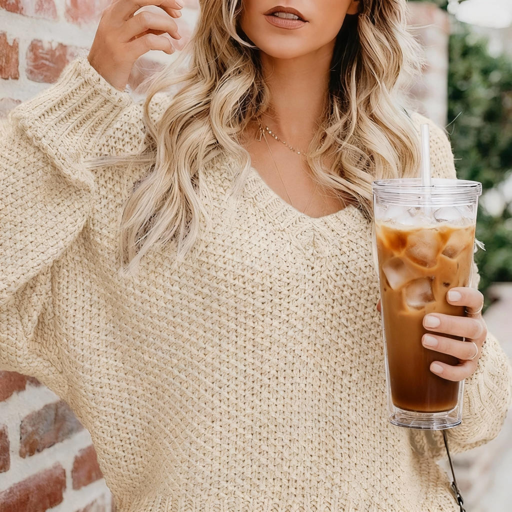 24oz Insulated Tumbler with Lid and Straw Y8838