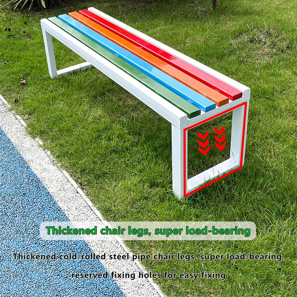 Cast Iron Outdoor Bench Carbonized Finish 150x40x45cm R4919